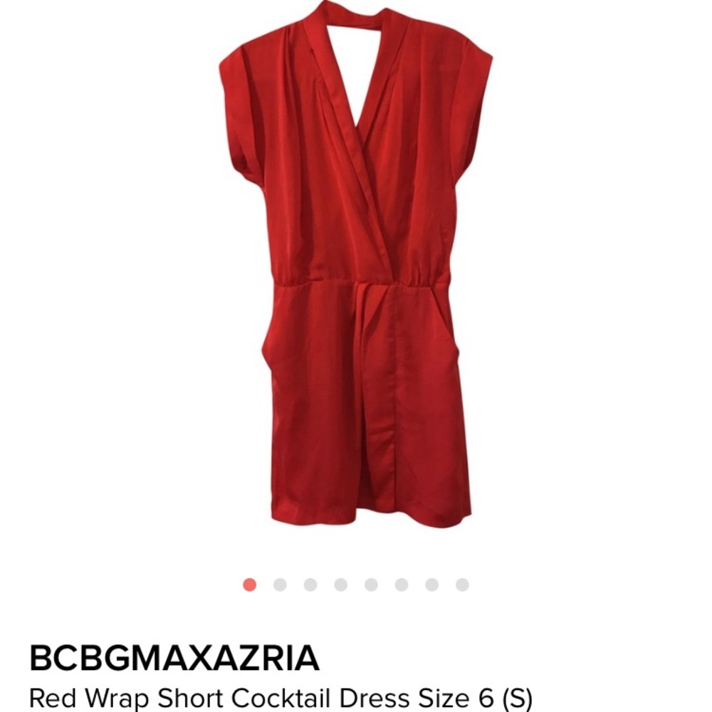 Red BCBG cocktail dress
